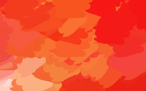 Light Red, Yellow vector pattern with random forms. Stock Illustration