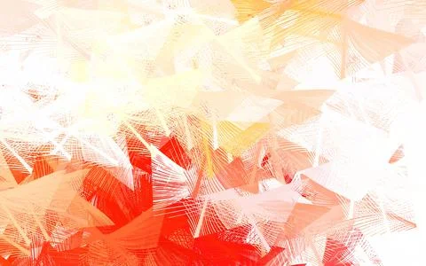 Light Red, Yellow vector pattern with random forms. Stock Illustration