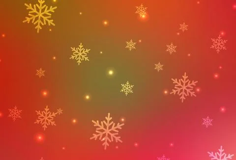 Light Red, Yellow vector pattern in Christmas style. Stock Illustration