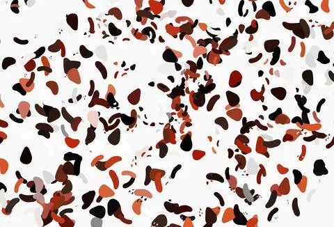 Light red, yellow vector pattern with chaotic shapes. Stock Illustration