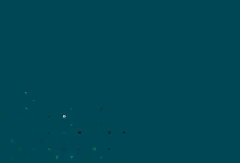 Light red, yellow vector pattern with ABC symbols. Stock Illustration