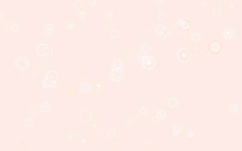 Light Red, Yellow vector pattern with spheres. Illustrazione stock
