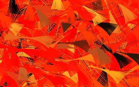 Light Red, Yellow vector pattern with random forms. Illustrazione stock