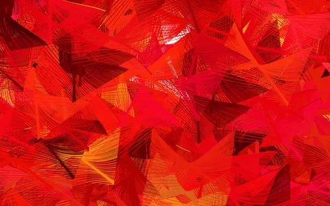 Light Red, Yellow vector pattern with random forms. Stock Illustration