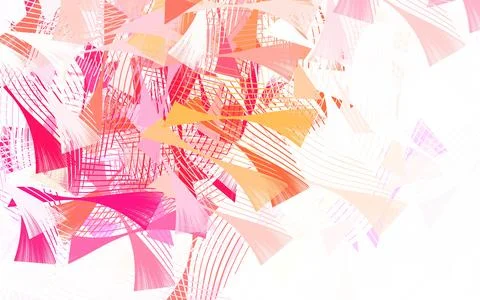 Light Red, Yellow vector pattern with random forms. Stock Illustration