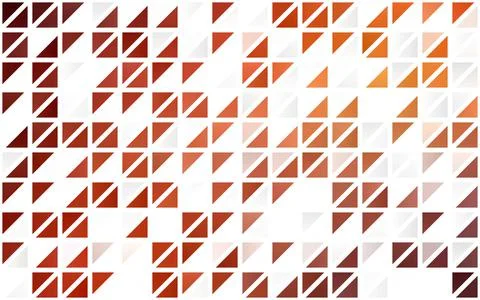 Light Red, Yellow vector seamless texture in triangular style. Stock Illustration
