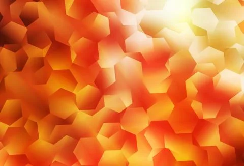 Light Red, Yellow vector shining triangular layout. Stock Illustration