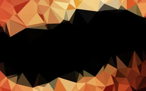 Light Red, Yellow vector shining triangular pattern. 스톡 일러스트