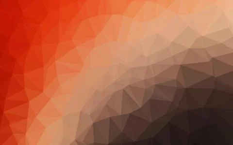 Light Red, Yellow vector shining triangular background. Illustrazione stock