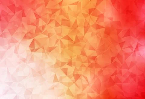 Light Red, Yellow vector shining triangular background. Stock Illustration