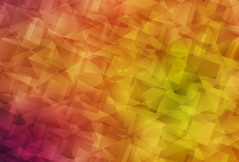Light Red, Yellow vector shining triangular backdrop. Stock Illustration