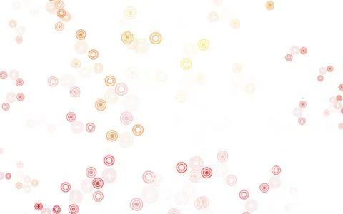 Light Red, Yellow vector template with circles. Ilustración de archivo
