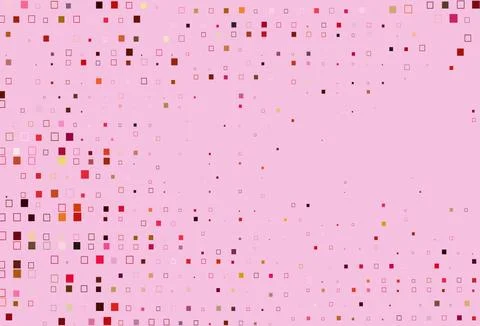 Light Red, Yellow vector template with square style. Illustrazione stock