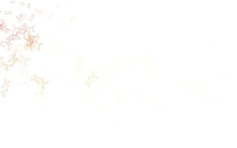 Light Red, Yellow vector template with artificial intelligence structure. Stockillustratie