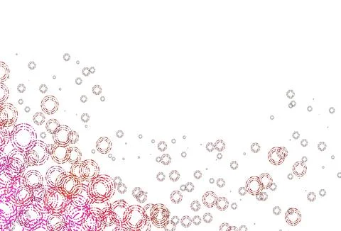 Light Red, Yellow vector template with circles. 스톡 일러스트