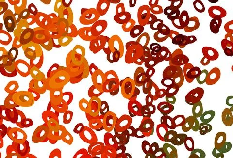 Light Red, Yellow vector template with circles. 스톡 일러스트