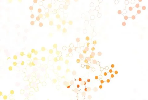 Light Red, Yellow vector template with artificial intelligence structure. Stock Illustration