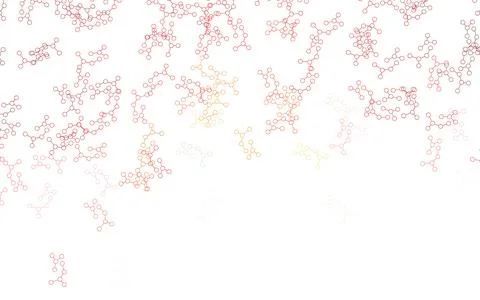 Light Red, Yellow vector template with artificial intelligence structure. Illustrazione stock