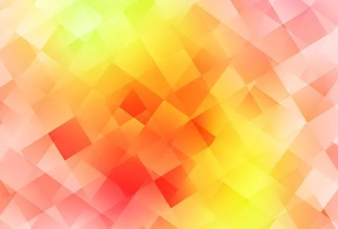 Light Red, Yellow vector template with rhombus. Illustrazione stock