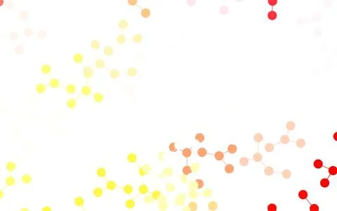 Light Red, Yellow vector template with artificial intelligence structure. Stockillustratie