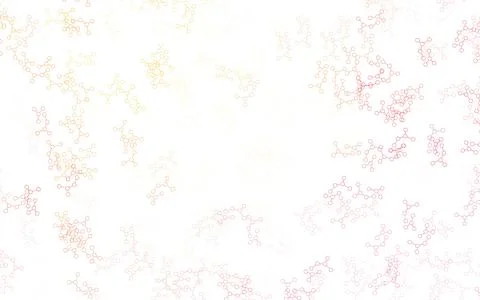 Light Red, Yellow vector template with artificial intelligence structure. 스톡 일러스트