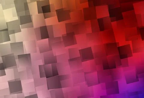 Light Red, Yellow vector template with rhombus. Stock Illustration