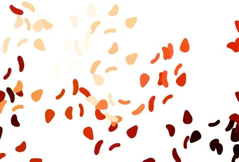 Light Red, Yellow vector texture with random forms. Illustrazione stock