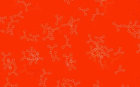 Light Red, Yellow vector texture with artificial intelligence concept. 스톡 일러스트