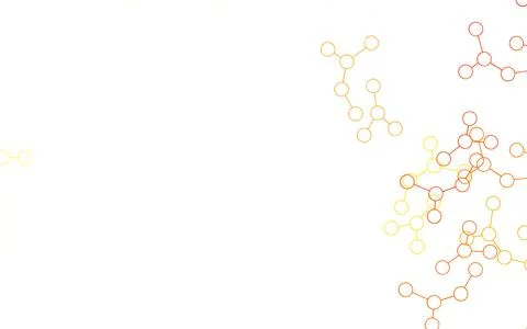 Light Red, Yellow vector texture with artificial intelligence concept. 스톡 일러스트