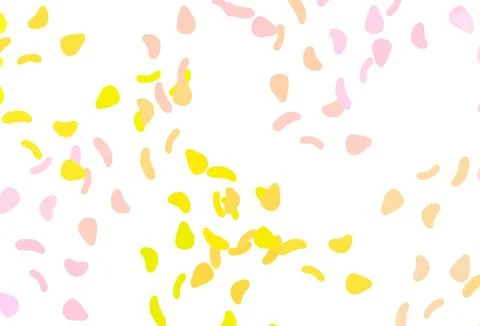 Light Red, Yellow vector texture with random forms. Illustrazione stock