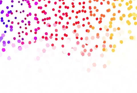 Light Red, Yellow vector texture with abstract forms. Stock Illustration