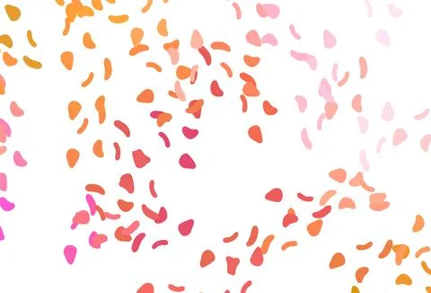 Light Red, Yellow vector texture with random forms. Stock Illustration