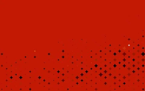 Light Red, Yellow vector texture with beautiful stars. Stock Illustration