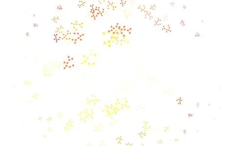 Light Red, Yellow vector texture with artificial intelligence concept. Stock Illustration