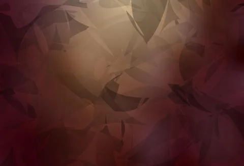 Light Red, Yellow vector texture with abstract poly forms. Stock Illustration