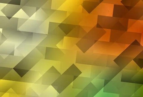 Light Red, Yellow vector texture in rectangular style. Stock Illustration