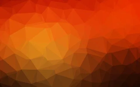 Light Red, Yellow vector triangle mosaic texture. Stock Illustration