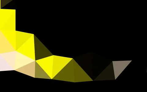 Light Red, Yellow vector triangle mosaic cover. Stock Illustration