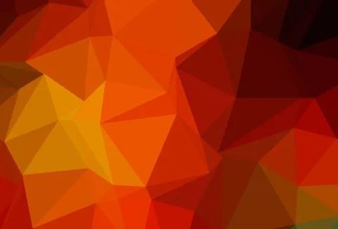 Light Red, Yellow vector triangle mosaic template. Stock Illustration