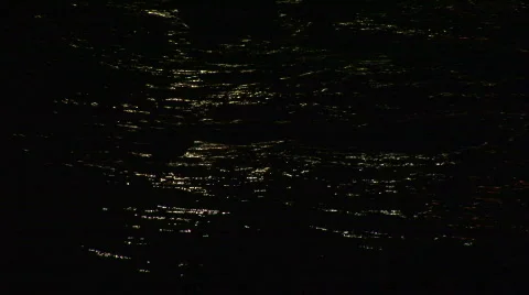 Light reflect of waves at night Stock Footage 574194