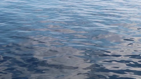 Light reflected and refracted off the sea.  Abstract wave surface and texture Stock Footage 253996224