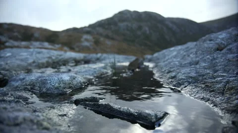 Light reflected in rock pool Stock Footage 158208959