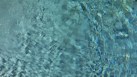 Light reflected on the surface of a pool. Stock Footage 97410860