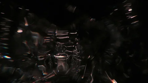 Light reflected through glass of water. Stock Footage 112782303