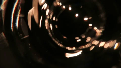 Light reflected through glass of water. Stock Footage 119078740
