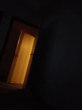 Light reflecting on door Stock Photos