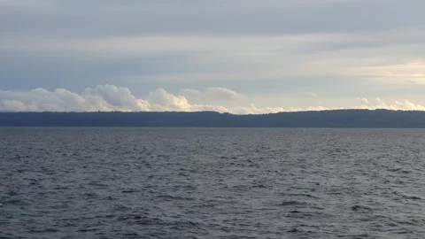 Light reflection on the choppy sea Stock Footage 297583067