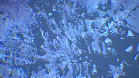 Light Reflection with Geometric Pattern Stock Footage 307066310