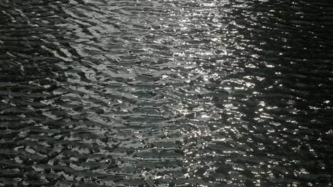 Light reflection on lake water Stockbeeldmateriaal 85553840