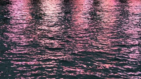 Light reflection on water surface Stock Footage 85664845